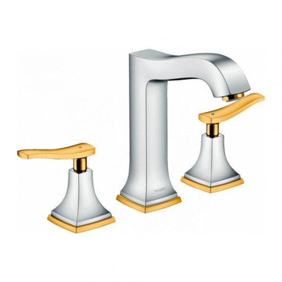 Смеситель hansgrohe Metropol Classic для раковины 31331090, хром/под золото