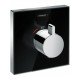 Термостат hansgrohe ShowerSelect Highflow для душа, стеклянный 15734600, черный/хром Термостат hansgrohe ShowerSelect Highflow для душа, стеклянный 15734600, черный/хром