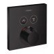 Термостат hansgrohe ShowerSelect скрытого монтажа, для 2 потребителей; , 15763670, матовый черный
