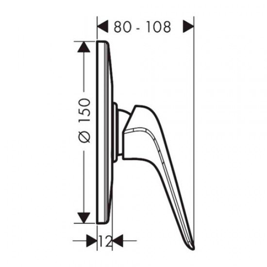 Смеситель hansgrohe Novus для душа 71067000, хром Смеситель hansgrohe Novus для душа 71067000, хром