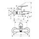 Смеситель для ванны Hansgrohe Logis E 71403000, хром