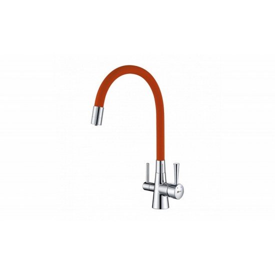 Смеситель для кухни с подключением к фильтру с питьевой водой Lemark Comfort LM3075C-Orange
