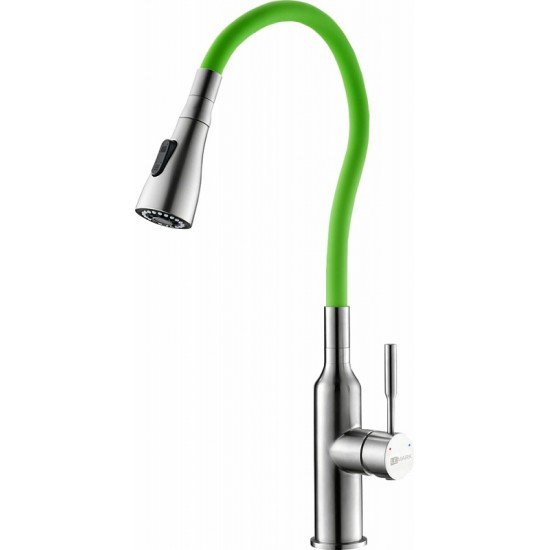 Смеситель для кухни с поворотным изливом Lemark EXPERT LM5082S-Green