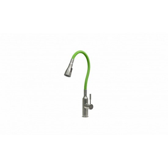 Смеситель для кухни с поворотным изливом Lemark EXPERT LM5082S-Green