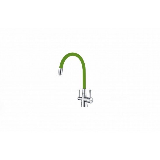 Смеситель для кухни с подключением к фильтру с питьевой водой Lemark Comfort LM3075C-Green