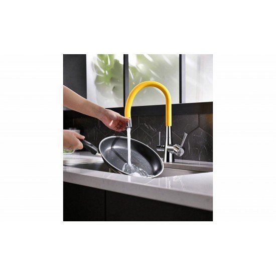 Смеситель для кухни с подключением к фильтру с питьевой водой Lemark Comfort LM3075C-Yellow