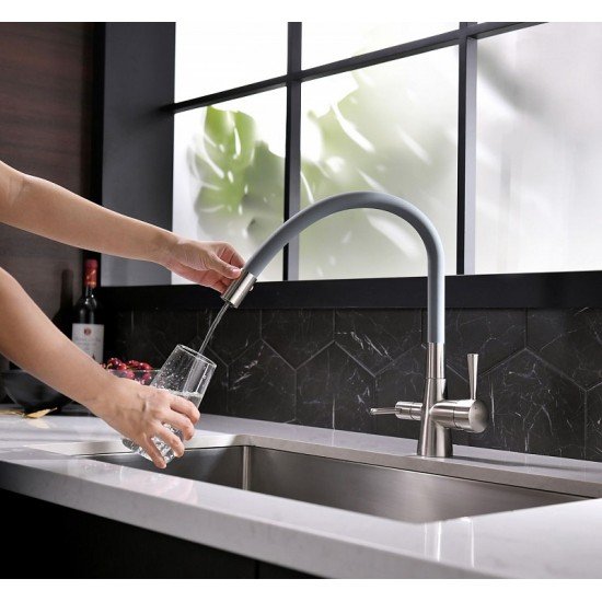 Смеситель для кухни с подключением к фильтру с питьевой водой Lemark Comfort LM3075BN