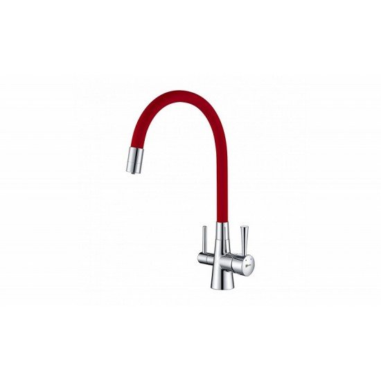 Смеситель для кухни с подключением к фильтру с питьевой водой Lemark Comfort LM3075C-Red