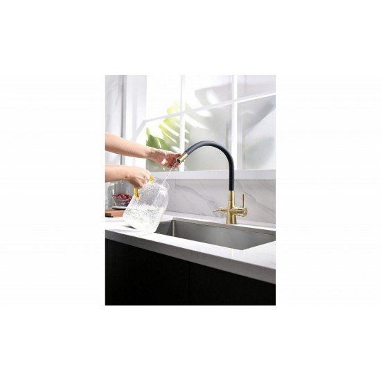 Смеситель для кухни с подключением к фильтру с питьевой водой Lemark Comfort LM3075B