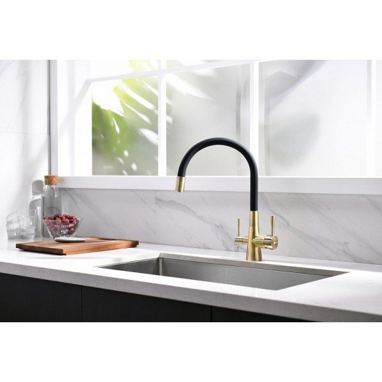 Смеситель для кухни с подключением к фильтру с питьевой водой Lemark Comfort LM3075B