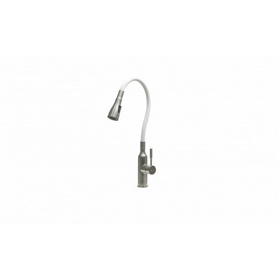 Смеситель для кухни с поворотным изливом Lemark EXPERT LM5082S-White