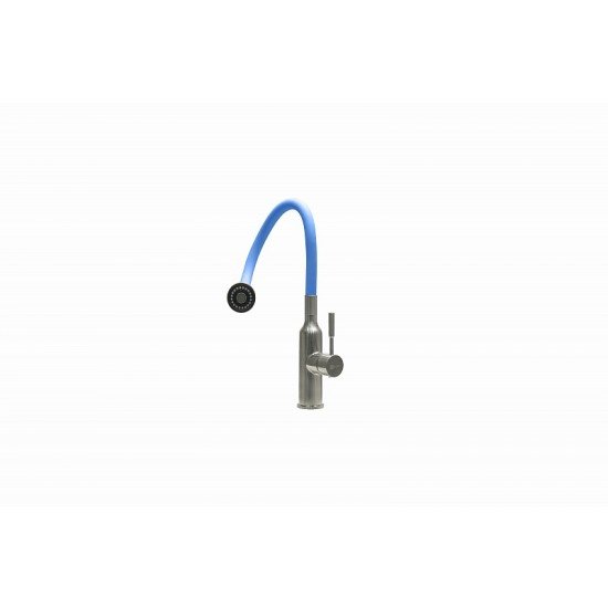 Смеситель для кухни с поворотным изливом Lemark EXPERT LM5082S-Blue