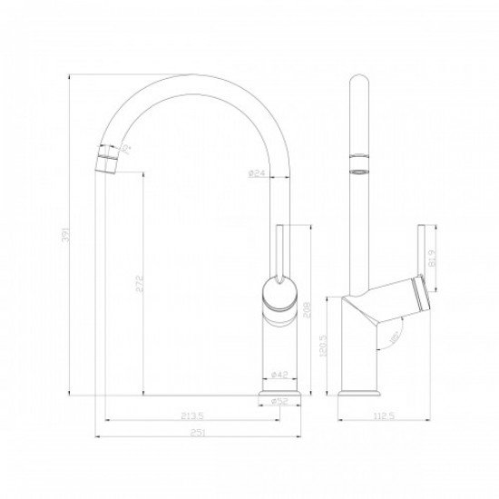 Смеситель для кухни Lemark Minima LM3805C