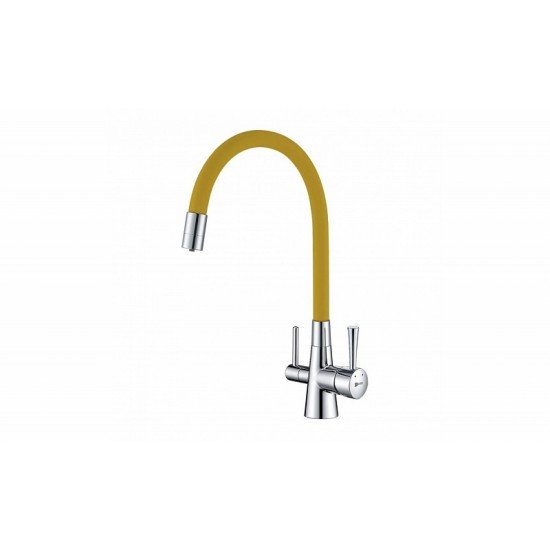 Смеситель для кухни с подключением к фильтру с питьевой водой Lemark Comfort LM3075C-Yellow