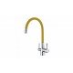 Смеситель для кухни с подключением к фильтру с питьевой водой Lemark Comfort LM3075C-Yellow