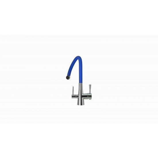 Смеситель для кухни с подключением к фильтру с питьевой водой Lemark Comfort LM3075C-Blue
