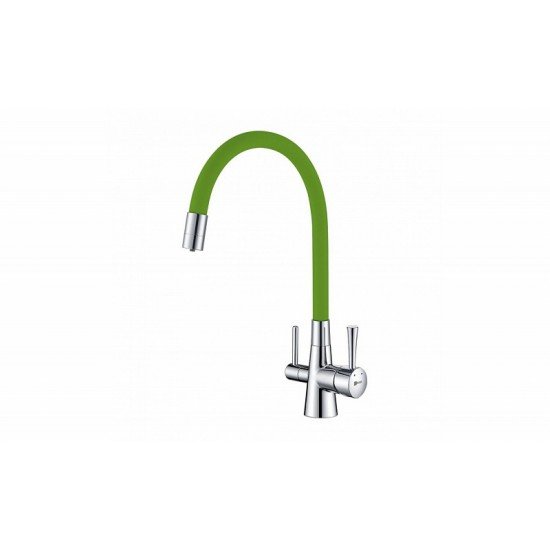 Смеситель для кухни с подключением к фильтру с питьевой водой Lemark Comfort LM3075C-Green