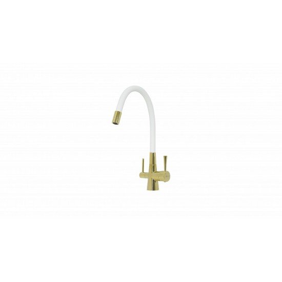 Смеситель для кухни с подключением к фильтру с питьевой водой Lemark Comfort LM3075G-White
