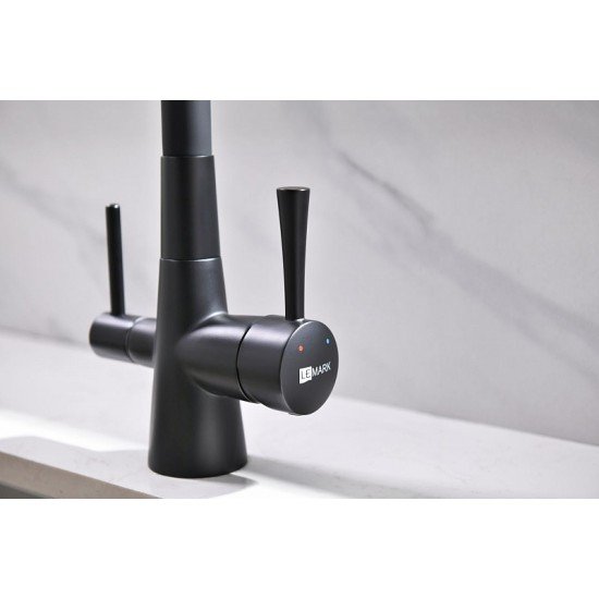 Смеситель для кухни с подключением к фильтру с питьевой водой Lemark Comfort LM3075BL