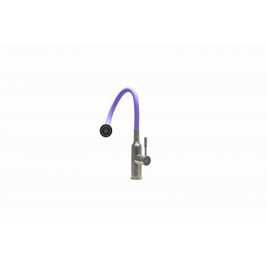 Смеситель для кухни с поворотным изливом Lemark EXPERT LM5082S-Violet