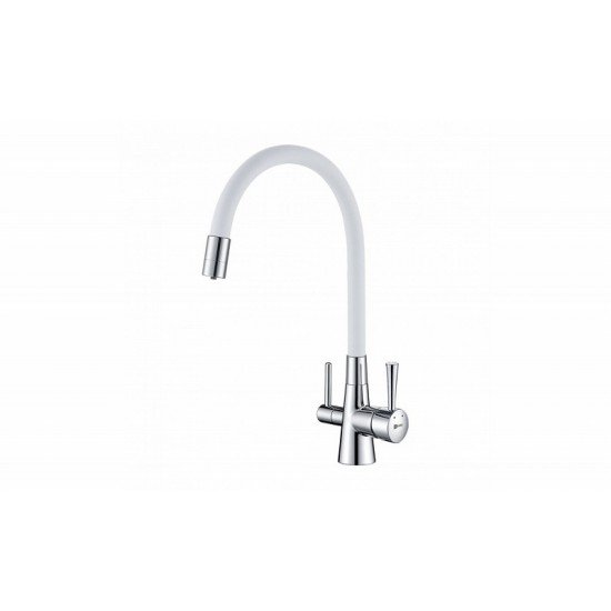 Смеситель для кухни с подключением к фильтру с питьевой водой Lemark Comfort LM3075C-White