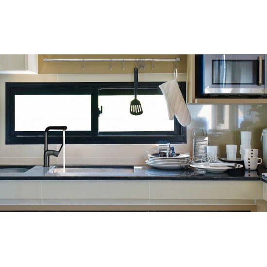 Смеситель для кухни с высоким поворотным изливом Lemark URSUS LM7205BL