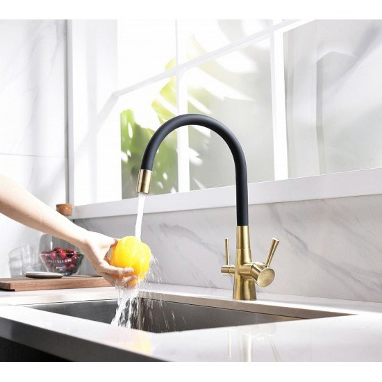 Смеситель для кухни с подключением к фильтру с питьевой водой Lemark Comfort LM3075B
