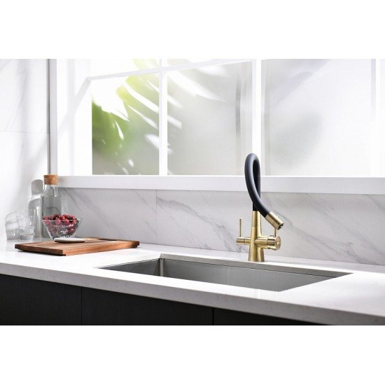 Смеситель для кухни с подключением к фильтру с питьевой водой Lemark Comfort LM3075B