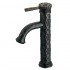 JASMINE Смеситель для умывальника монолитный, высокий, черная бронза
