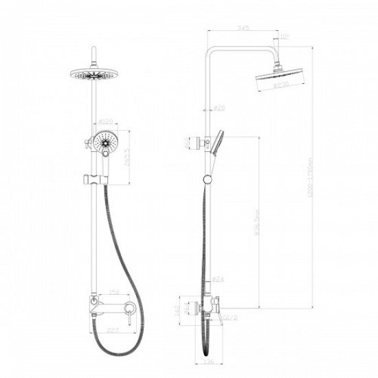 Смеситель для душа Lemark Minima LM3860C