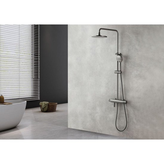 Смеситель на стену термостатический LM3772GM Bronx Lemark
