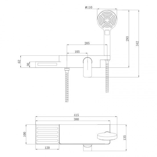 Смеситель для душа Unibox LM6903CW Lemark