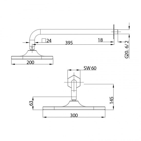 Смеситель для ванны и душа, встраиваемый Prizma LM3922C Lemark