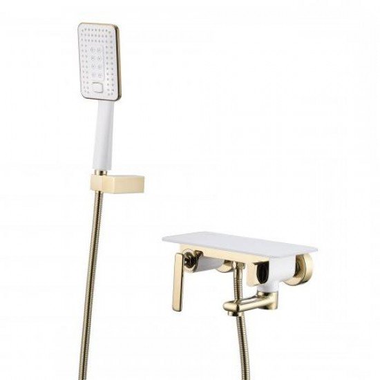 Смеситель для ванны с поворотным изливом Lemark LM6414WG