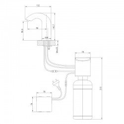   	  	  	Дозатор для жидкого мыла Lemark Project LM4642CE бесконтактный