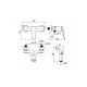 Смеситель на стену длина шланга 120 см LM3718BL Bronx Lemark