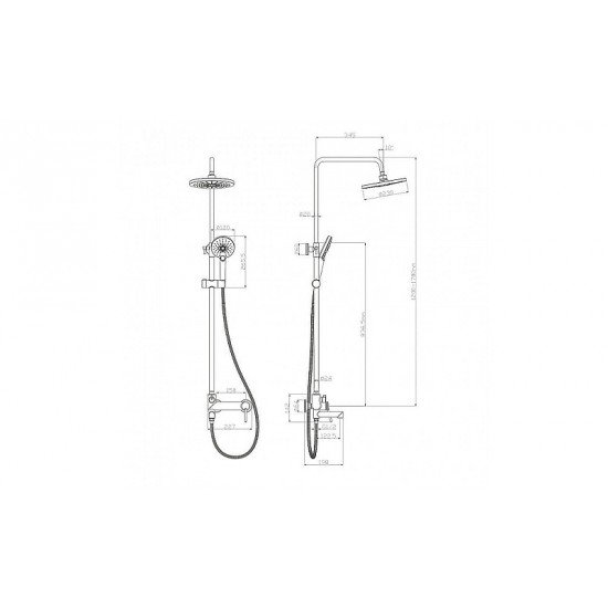 Смеситель для ванны и душа Lemark Minima LM3862C