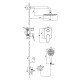 Смеситель внутренний (скрытый монтаж) LM3729BL Bronx Lemark