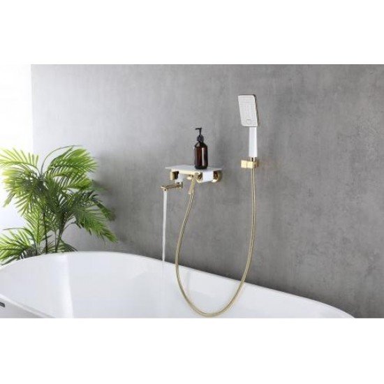 Смеситель для ванны с поворотным изливом Lemark LM6414WG