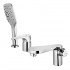 SHIFT Смеситель для ванны встраиваемый, на 3 отверстия, с аксессуарами, хром