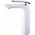 MELANGE Смеситель для умывальника высокий, монолитный, хром/белый