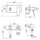 Смеситель внутренний (скрытый монтаж) LM3720BL Bronx Lemark
