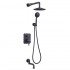 JASMINE Смеситель для ванны и душа встраиваемый с доп. 1-функциональной лейкой, черная бронза