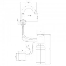   	  	  	Дозатор для жидкого мыла Lemark Project LM4644CE бесконтактный