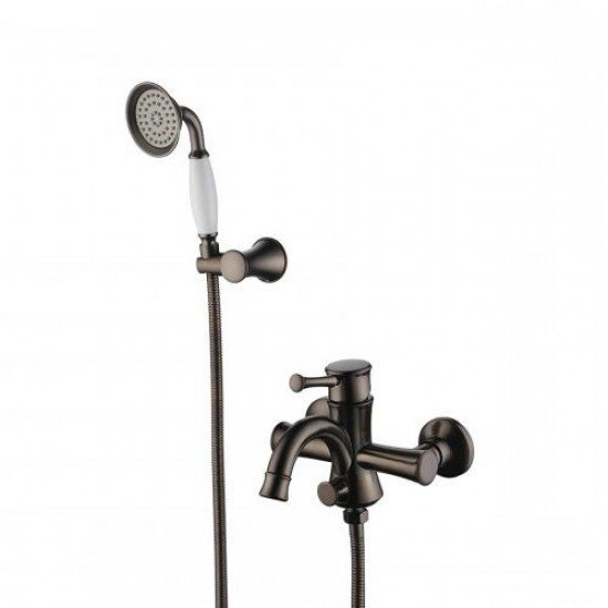 Смеситель для ванны цвет Черный кофе Peretto LM6302RB Lemark 