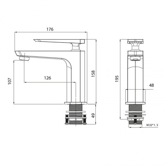 Смеситель для раковины Prizma LM3906C Lemark