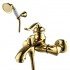 BRAVA Смеситель для ванны с коротким изливом, золото