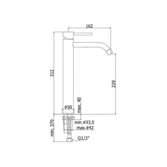 Смеситель для раковины Paffoni Light LIG081NKN
