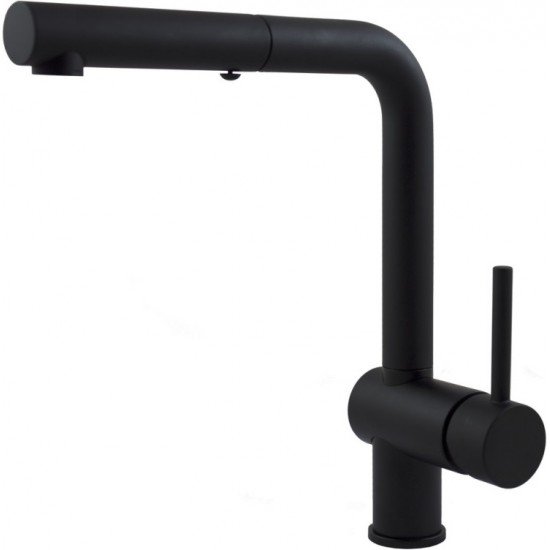 Смеситель для кухни Paffoni Light LIG285NO-MET выдвижной душ
