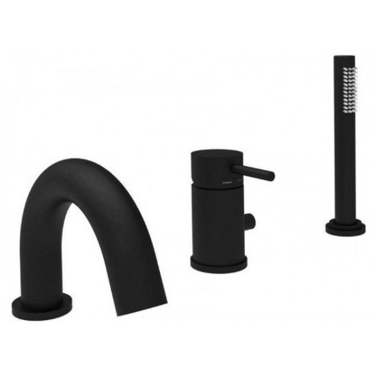Смеситель на борт ванны Paffoni Light LIG047NO черный